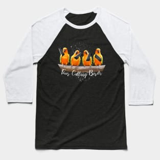 Four Calling Birds Baseball T-Shirt